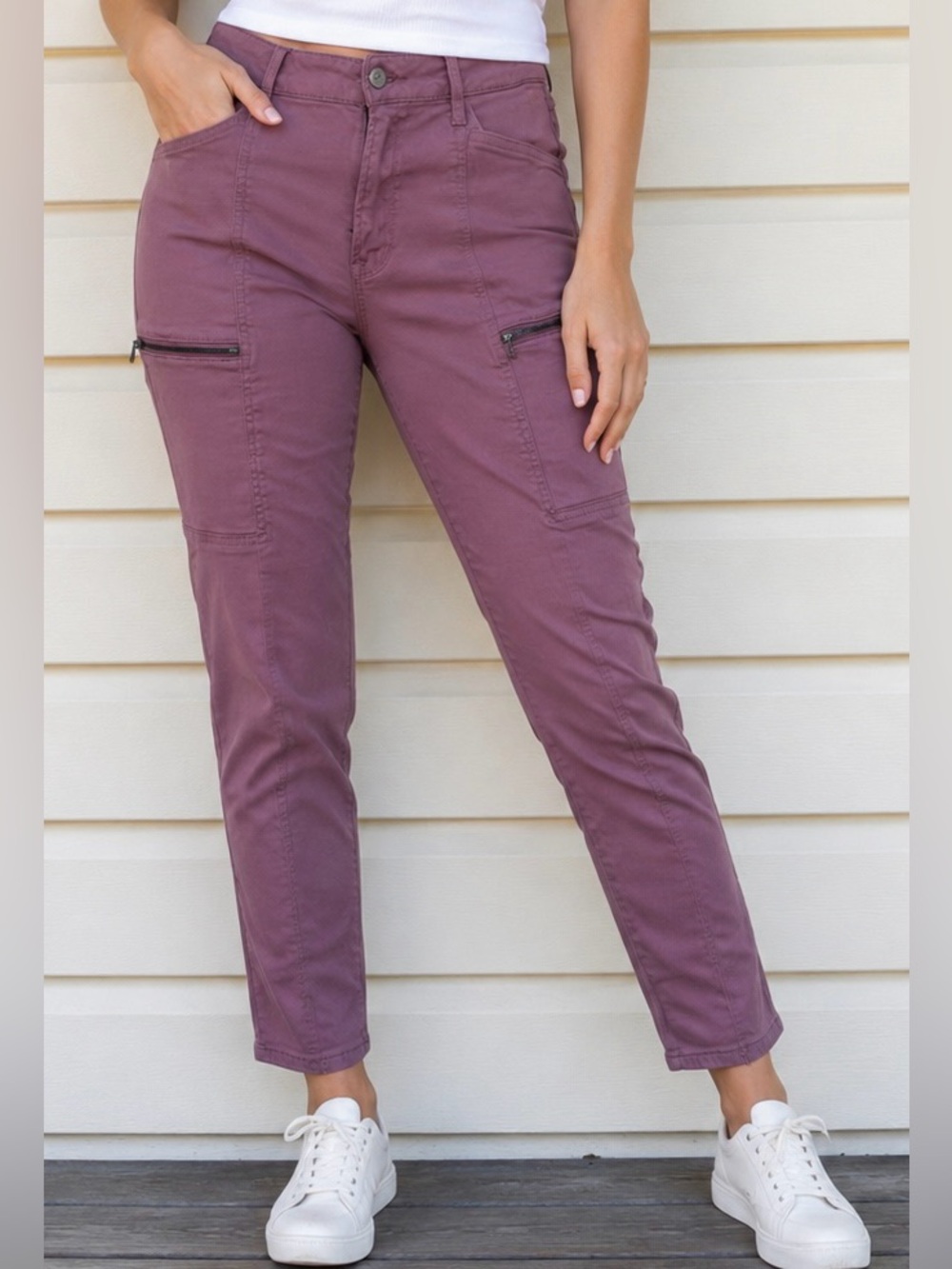Pistola Utility Skinny Pants Mauve/Dusty Rose Size 28